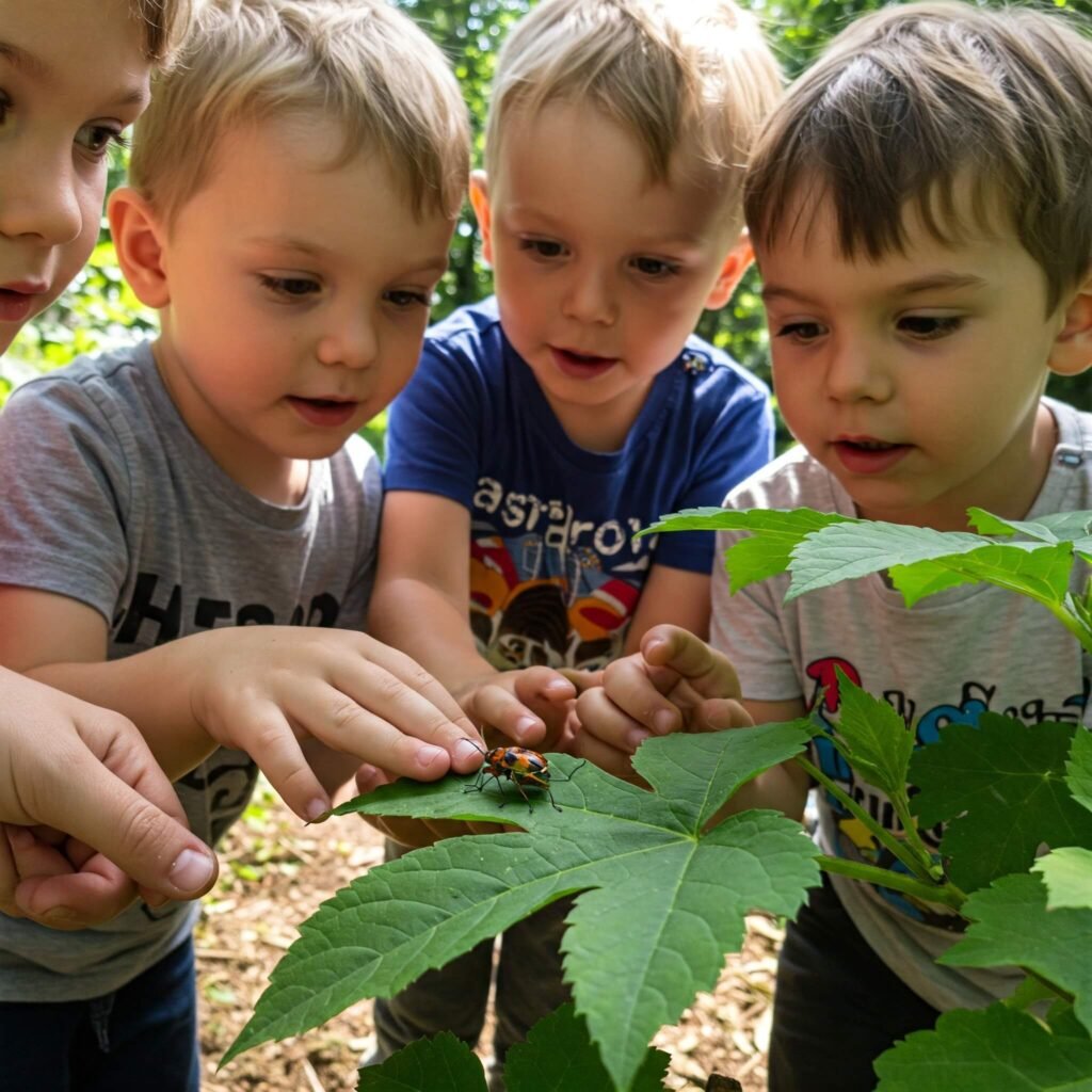 Children Discovering Nature
