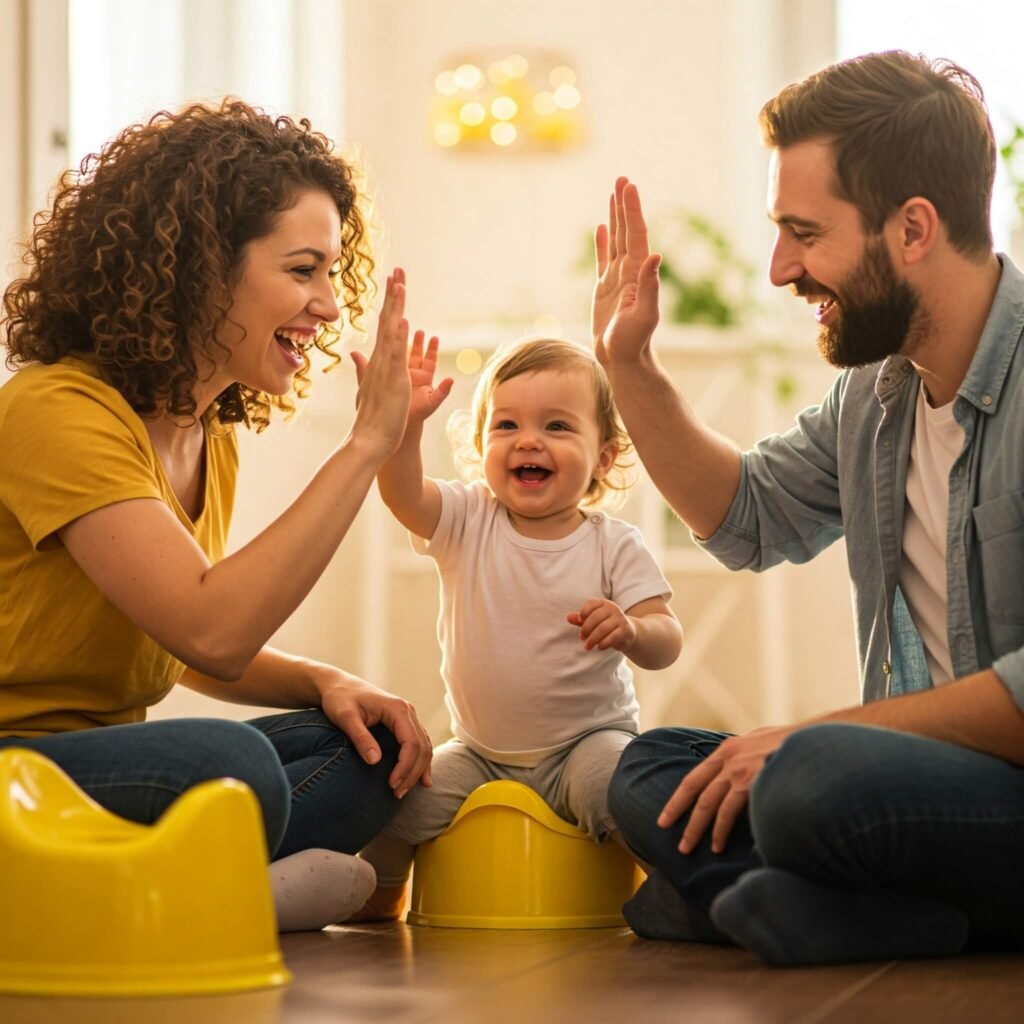 Potty Training Success High Five